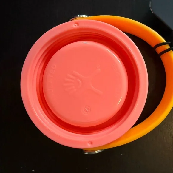 NWT 24 oz Hydro Flask Hawaii Limited Edition Hibiscus Pink and Orange Bottle - Picture 6 of 8